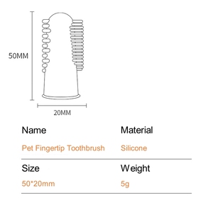 Brosse à dents pour chien en silicone souple 2-en-1 écologique pour le nettoyage des animaux de compagnie et le toilettage des chiens - Product Image 2