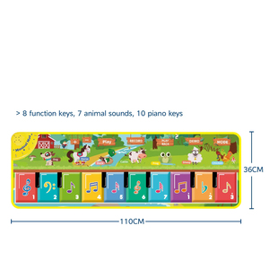 Neues lustiges Musik instrument für die früh kindliche Bildung Musik teppich Kinder berühren elektronischen Klavier teppich - Product Image 3