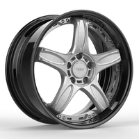 Rines de Aleación de Aluminio Forjados y Pulidos a Medida de 20 mm ET, Nueva Garantía de 5 Años para Autos Familiares, PCD de 98 mm/100 mm, Modificación/Actualización