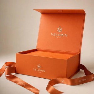 Caja Magnética Personalizada <span class=keywords><strong>CRD</strong></span> con Asa para Cestas de Regalo, Caja de Embalaje de Papel Rígido Plegable Grande para Cestas de Lujo - Product Image 6