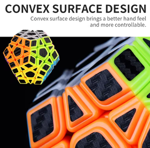 Cubo <span class=keywords><strong>Megaminx</strong></span> de la Serie de Fibra de Carbono MoYu MeiLong, Cubo Mágico Profesional de Dodecaedro Suave para Competición de Velocidad - Product Image 4