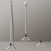 47 "verstellbarer Teppich-Rechen-Tierhaarent ferner mit langem Griff, wieder verwendbare Bürste zum Entfernen großer Metall flusen