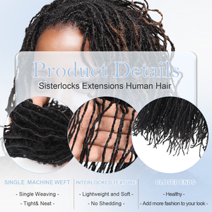 Extensions de micro-locks permanentes Originea 2026 en cheveux humains naturels, douces et tressées, type Sister Locs - Product Image 3
