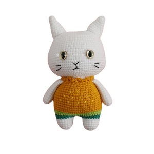 Giocattolo di Peluche <span class=keywords><strong>Gatto</strong></span> Creativo Fatto a Mano all'Uncinetto, <span class=keywords><strong>Gatto</strong></span> Alieno dal Pianeta Meow, Amigurumi a Tema per Regalo agli Amanti dei Gatti, <span class=keywords><strong>Anime</strong></span> - Product Image 5