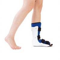 Chaussures de fixation post-fracture en plâtre, légères, respirantes, réglables, avec fixation de la cheville entièrement enveloppée et semelle antidérapante