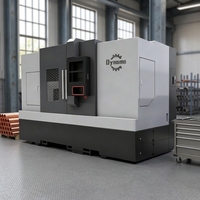 Tour CNC à banc incliné automatique de haute qualité TCK550 avec porte-outil à vis mère pour l'usinage de précision des métaux