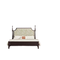Cadre de lit plateforme Dilanto en bois de frêne massif, style mid-century moderne, taille Twin/Twin XL, écologique, durable et confortable