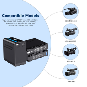 Pour batterie d'appareil photo Sony NP-F990T batterie Li-ion Rechargeable haute capacité 7800mAn puissance de caméra vidéo numérique - Product Image 3