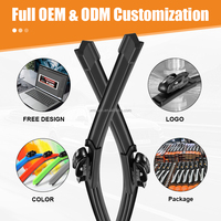 18 adaptateurs Multifit Type Universal Wiper Lame d'essuie-glace en silicone pour voiture 2016 ford Fiesta Chine Fournisseur
