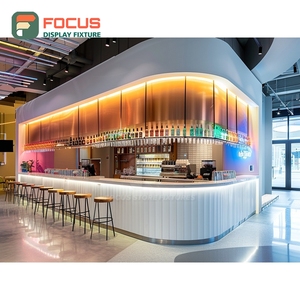 ชั้นวางแสดงสินค้ากาแฟเชิงพาณิชย์ ชั้นวางขวดน้ำเชื่อม ไม้โอ๊คธรรมชาติ ชั้นวางแสดงสินค้าคาเฟ่ - Product Image 4