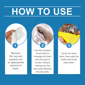 Yegbong Pet Paw Cleaner Deep Wash piedi per cani e gatti suole e tamponi cura schiuma - Product Image 6