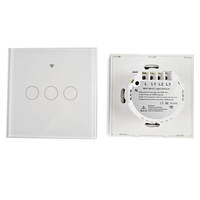 Miroir moderne en verre trempé Wifi de luxe aux normes européennes 1/2/3/4 Gang 16A PC écran tactile couleurs personnalisées interrupteur d'éclairage intelligent
