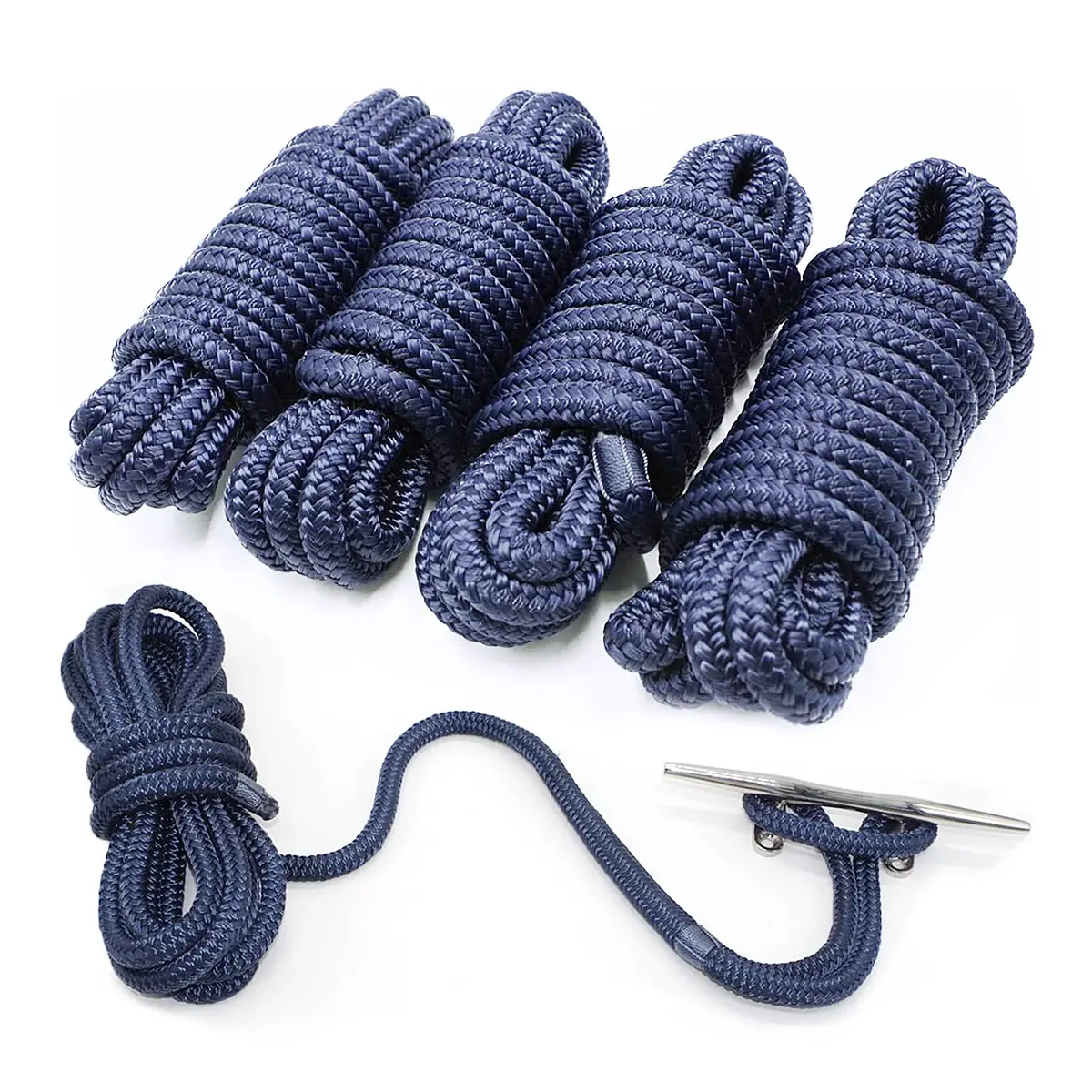 Dock Line 15 ft other marine supplies Yacht boat mooring Nylon Double Braided dock line Rope