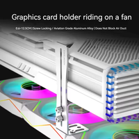 Support de carte graphique pour ordinateur, résistant à l'usure, petit support fixe pour GPU, résistant à la rouille, support de carte vidéo pour l'assemblage d'ordinateur DIY