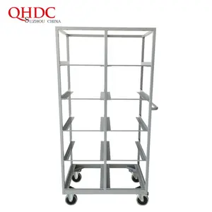 supermarket goods trolley shelf storage rolling cart with high quality