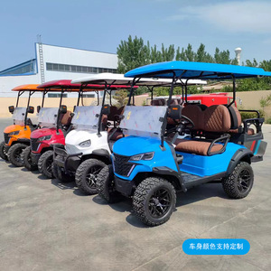 รถกอล์ฟไฟฟ้า 6 ที่นั่ง แบตเตอรี่ 60V 100AH ระยะทาง 70 กม. สำหรับสนามกอล์ฟและสวนสาธารณะ ปรับแต่งสีได้ - Product Image 2
