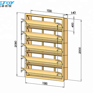 Fenêtre <span class=keywords><strong>d</strong></span>'admission <span class=keywords><strong>d</strong></span>'<span class=keywords><strong>air</strong></span> entièrement automatique en plastique pour équipement <span class=keywords><strong>d</strong></span>'élevage avicole <span class=keywords><strong>avec</strong></span> isolation thermique - Product Image 6