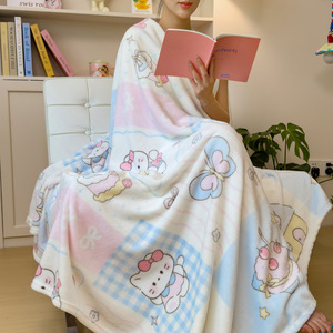 Geräumige und leicht zu tragende Knopf verschluss Warmes Büro Nickerchen Schlafen Home Conditioning Decke Cape Cover Bett Schal Decke - Product Image 3
