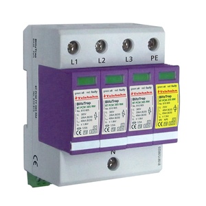 385 V 8/20us 20-40KA triphasé 3 + 1 NPE dispositif de protection contre les surtensions mov pour la maison - Product Image 1