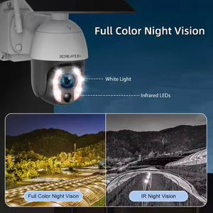 Xcreation 10x Zoom UBOX năng lượng mặt trời PTZ máy ảnh với 20W năng lượng mặt trời bảng điều khiển IP65 không thấm nước 2 cách âm thanh 24h liên tục ghi lại pin máy ảnh - Product Image 3