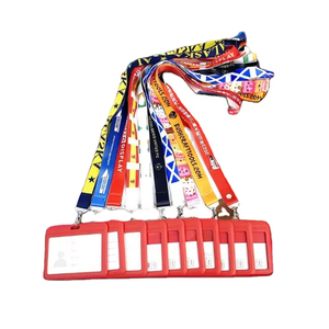 Low MOQ Customized Design Cartoon Lanyard for Id Card Badge Holder Made From Durable Polyester and Nylon for Automotive Insured