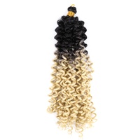 Cheveux bouclés en fibre haute température de 14 pouces, Freetress, Deep Twist, Water Wave