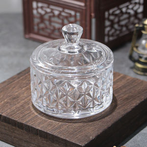 Contenitore Classico da Cerimonia o Festival per Frutta Snack e Dolci Scatola Portagioie e Cosmetici <span class=keywords><strong>Vintage</strong></span> Raffinato Barattolo in <span class=keywords><strong>Vetro</strong></span> Cristallo - Product Image 6