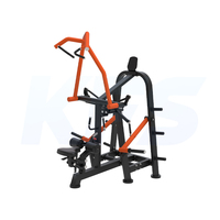 Machine à charge par disques Super Lat Machine pour la musculation des Térapectoraux Majeurs et des Dorsaux en V, Équipement de Gym Commercial, Conception Biomecanique