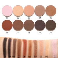 Poudre minérale pressée fond de teint toucher soyeux poudre compacte 10 nuances