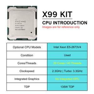 NUEVO Conjunto de PC de Escritorio PANDL X99-XD4, Combo con Intel Xeon <span class=keywords><strong>E5</strong></span> <span class=keywords><strong>2673</strong></span> <span class=keywords><strong>V4</strong></span>, Compatible con NVMe M2, WiFi6, Sata3.0, DDR4 ECC Ram, Kit de Placa Base X99 - Product Image 2