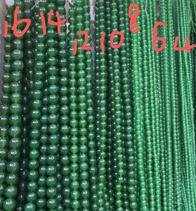 4mm 6mm 8mm 10mm 12mm 14MM 16mm ágata <span class=keywords><strong>verde</strong></span> <span class=keywords><strong>Calcedonia</strong></span> cuentas redondas lisas piedras preciosas ágata cuentas sueltas fabricación de joyas - Product Image 2