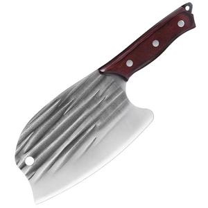 Cuchillo profesional de acero inoxidable de 8 pulgadas para tallar cocina, juego de cuchillos Naif con bloque de acacia de madera - Product Image 1