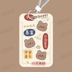 Zhengyan Badge Holder Plastic Cartoon Style Opaque With Keychain For Work Student Campus Use - Product Image 2