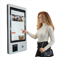 Kiosque de paiement interactif en libre-service de 21,5 pouces avec écran tactile automatique, imprimante de reçus, kiosque de commande automatique pour restaurant