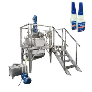 Machine de mélange liquide faisant des réservoirs de crème peintures Lotion savon réacteur prix chauffage 300 litres mélangeur de pommade pour shampooing