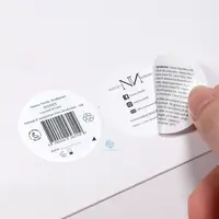 Logo personalizzato etichetta a 2 strati adesivo in vinile Peel Off etichetta adesiva a doppio strato