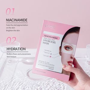 DR RASHEL Niacinamide Mencerahkan Kulit Sekitar Mata dan Melawan Kulit Kusam Masker Lembar Hidrogel Pemutih Wajah Penuh - Product Image 6