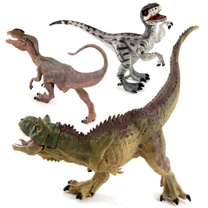 Modèles de dinosaures de la série classique transfrontalière Xinhen <span class=keywords><strong>Jurassic</strong></span> II : Niosaurus, <span class=keywords><strong>Velociraptor</strong></span> et Double Crown Dragon - Product Image 2