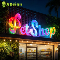 Panneau publicitaire LED 3D personnalisé XDsign, couleur magique, étanche IPX7, contrôlé par Bluetooth, pour entreprises, garantie 1 an