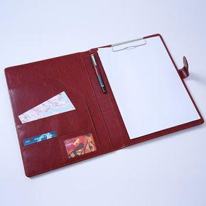 Portefeuille en cuir cousu de luxe de taille A4 Dossier de reprise d'affaires en faux cuir pour documents - Product Image 4