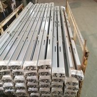 Profilé d'extrusion en aluminium pour ascenseur, accessoires de rail de guidage, cadre en aluminium anodisé sur mesure, pièces de seuil de porte d'ascenseur, OEM