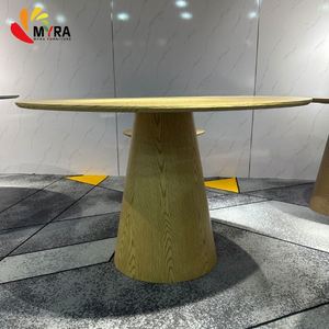 طاولات طعام دائرية عصرية، طاولة غرفة الطعام، أثاث منزلي، طقم طاولة طعام دائرية لستة أشخاص، طاولة طعام دائرية فاخرة - Product Image 1