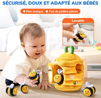 Super weiche Mini-Bienenstock-Plüsch tier biene für Kinder Pädagogisch & Sensorisch für Stress abbau 11-30cm Größe