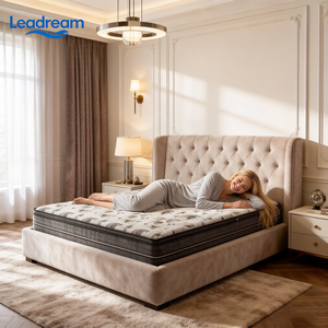 Versatile Hybrid <b>Mattress</b> Individual Pocket Spring System with Soft <b>Foam</b> Top for All Sleeping Positions Queen - Product Image 2