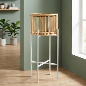 Rattan Planter & Metal Stand - Product Image 3