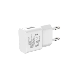 Adaptor Pengisi Daya USB Universal, Pengisi Daya Cepat 5 V/2A 5 Volt 2 Amp Perjalanan dengan KR Plug & KC untuk Ponsel Android