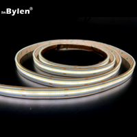 Fabricant étanche DC 12V 15W 528 puces silicone de haute qualité extrusion blanc COB LED bande IP67 IP68 COB LED bande lumineuse