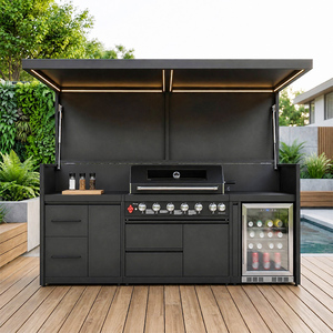 Nuovo Cucinotto <span class=keywords><strong>da</strong></span> Esterno Personalizzato Youya con Forno Pizza e Griglia, Cucina <span class=keywords><strong>da</strong></span> Esterno <span class=keywords><strong>a</strong></span> <span class=keywords><strong>Gas</strong></span> con Tettoia per <span class=keywords><strong>Campeggio</strong></span>/Giardino/Patio - Product Image 3