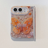 Nouvelle coque de téléphone IMD rose à la mode avec motif papillon, adaptée à l'iPhone 18flod ultra