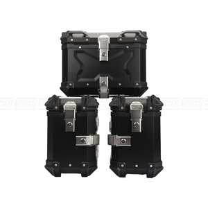 Valises en aluminium 28L 35L, étanches, universelles, noires, pour <span class=keywords><strong>Honda</strong></span> Cb500X CB400X NX400 NX500, boîtes latérales pour moto - Product Image 1